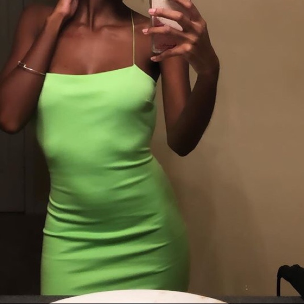 Slime Lime Green Dress